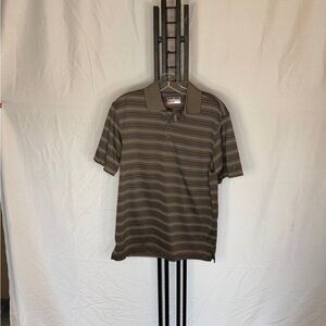 Grand Slam Men's Polo‎ Shirt - Brown and Black Pattern